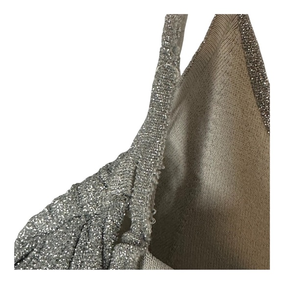 A.L.C. Aria Pleated Metallic Mini Dress. Sz: Small - Picture 9 of 10